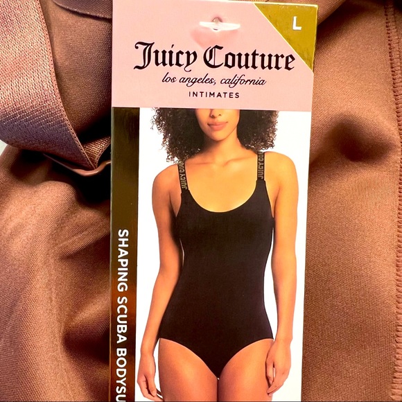Juicy Couture Tops - New NWT Juicy Couture Black Label Logo Scuba Shaping Bodysuit